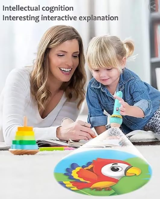 Zest Kids Projector Torch | 24 Picture Slides | Educational Light Toy for Ages 2–5 | Fun & Interactive Learning