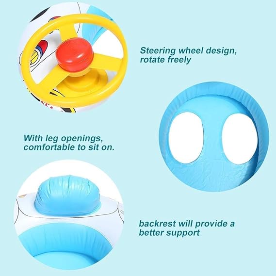 Zest Inflatable Swim Tube for Kids | Baby Pool Float & Water Toy | Safe & Durable Summer Accessory