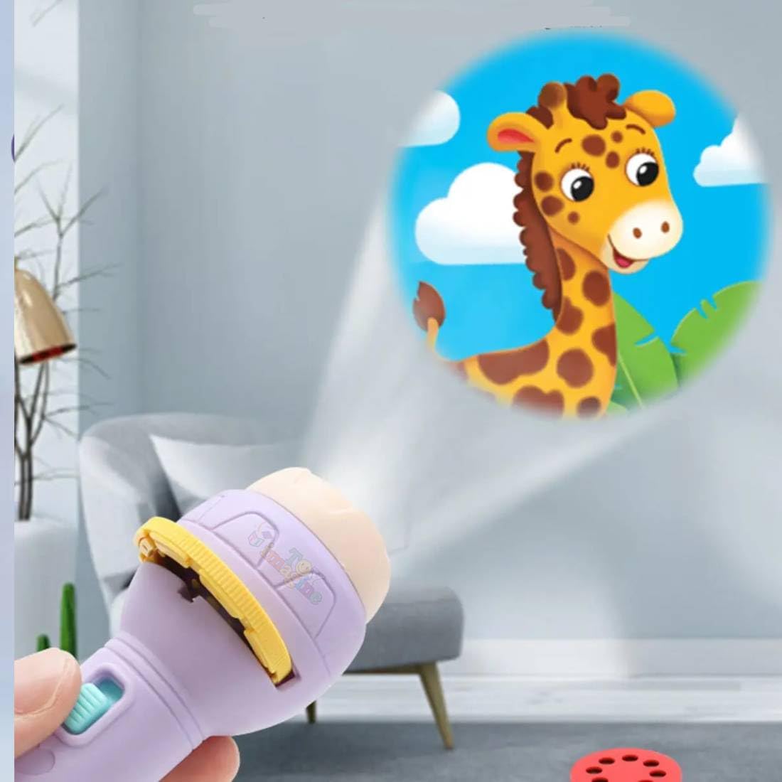 Zest Kids Projector Torch | 24 Picture Slides | Educational Light Toy for Ages 2–5 | Fun & Interactive Learning