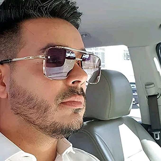 Zest Protected Driving Gradient Square | Metal Body | Sunglasses for Men