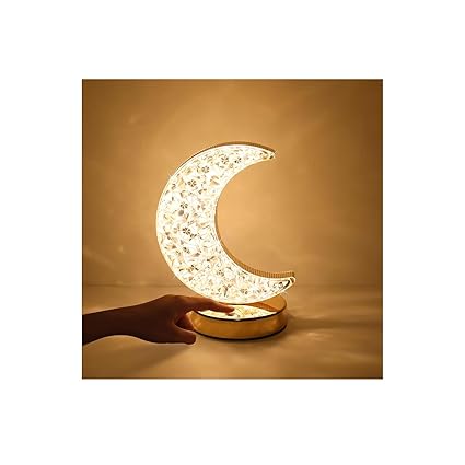 Zest 3D Crystal Ball With LED Wooden Base and Solar System Night Light, Galaxy Lamp, Moon Light With USB Powered