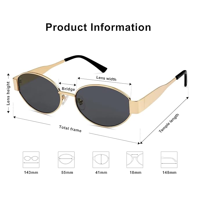 Zest Fashionable Retro Sunglasses for Women & Men | Trendy, Stylish & Classic Design | UV400 Protection & Durable Metal Frame