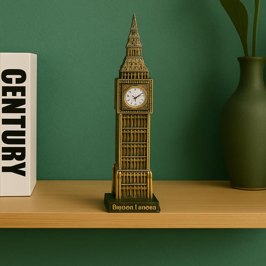 Zest Metal Big Ben Statue Elegant Home & Office Décor Showpiece (4.5x3x18 CM, Gold) Big Ben Decorative Sculpture by Premium Metal Home & Office Decor