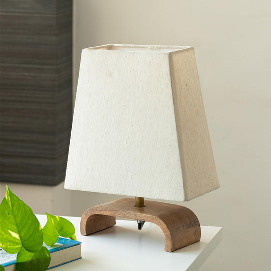 Zest Wooden Incandescent Table Lamps for Home Decoration Table Lamp for Bedroom Bedside Lamp for Living Room