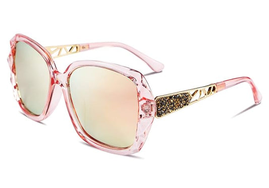 Zest Oversized Sunglasses for Women Square Polarized Sparkling Frame I ZESG54