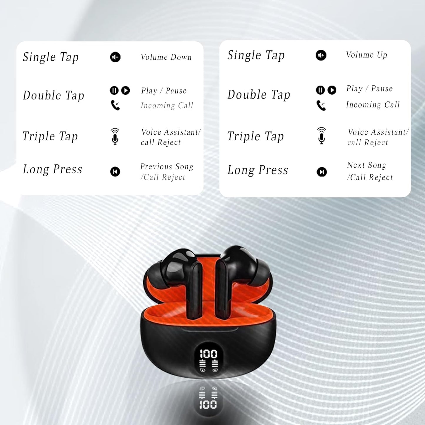 Zest Cube TWS Earbuds | 30H Playtime, Bluetooth 5.3, Noise Isolation, Type-C Fast Charging, IPX4 I ZSNGG5
