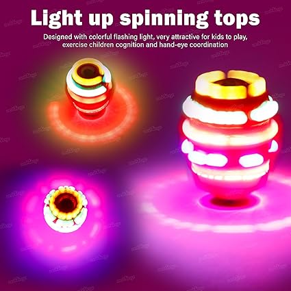 Zest Spinning Top Toy for Kids | LED Lights & Music | Non-Toxic & Colorful Fun Toy