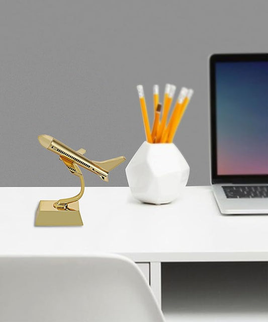 Zest Vintage Aeroplane Miniature – Elegant Metal Home & Office Decor Showpiece (Gold) Stylish Vintage Aeroplane Decorative Showpiece – Home & Office Table Accent