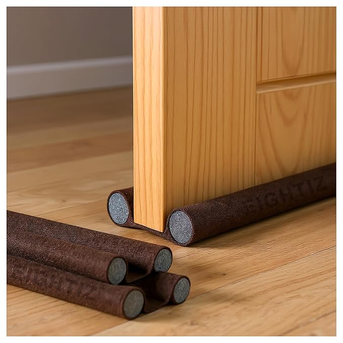 Zest Pack of 6 Door Guard Bottom Seal Strips – 39 Inch Gap Filler | Noise & Dust Proof, Energy Saving, Insect & Rat Protector"
