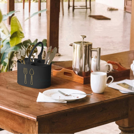 Zest Metal Cutlery Holder | Spoon Stand & Kitchen Table Organizer