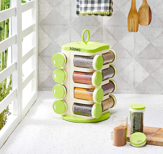 Zest- Solimo Revolving Plastic Spice Rack set.