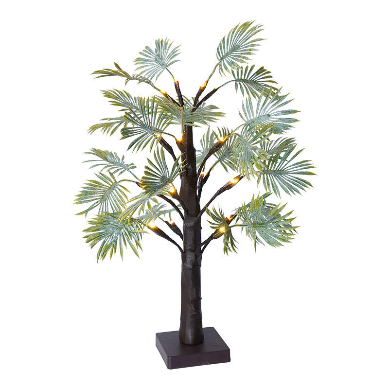 Premium LED Glowing Palm Leaf Tree Light β Warm White, Plastic Design, IP44 Rated for Outdoor & Indoor DΓ©cor, Thanksgiving, Christmas & Holiday Events