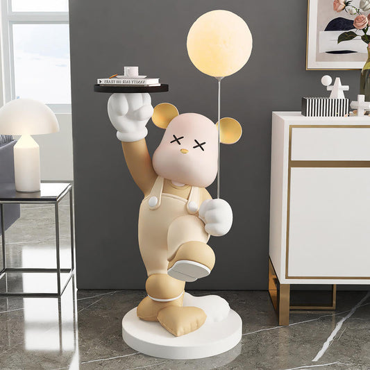 Luxury Bear LED Floor Lamp – Creative Large Ornament For Living Room & Home Decoration