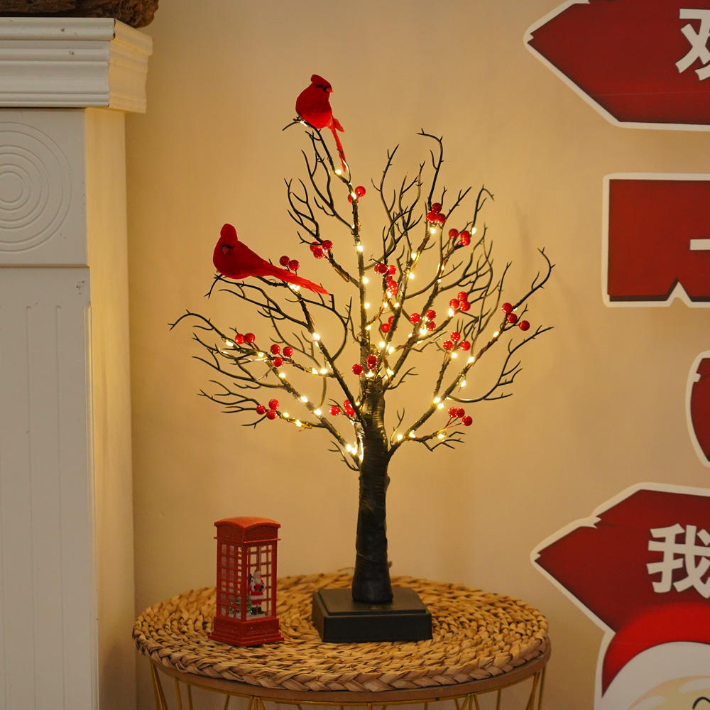 Prelit Black Christmas & Halloween Tree – Dual Power USB/Battery LED Festive Lights