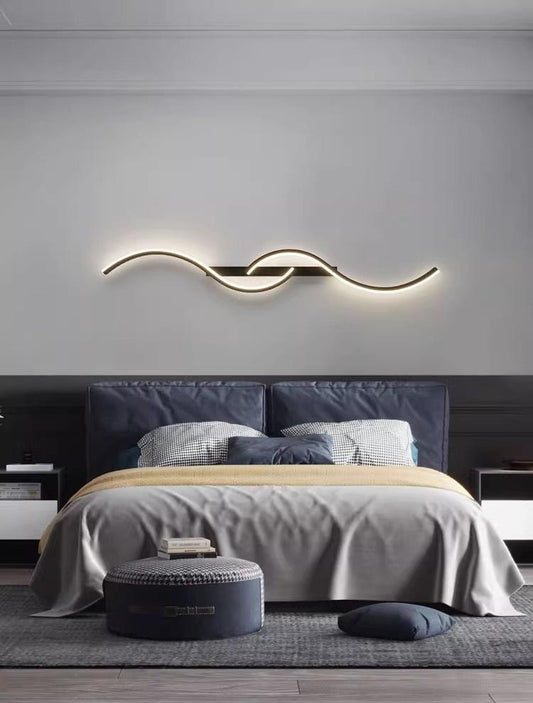 Modern Long Strip Wall Light – 60cm/80cm/100cm Bedroom & Living Room Decorative Lamp
