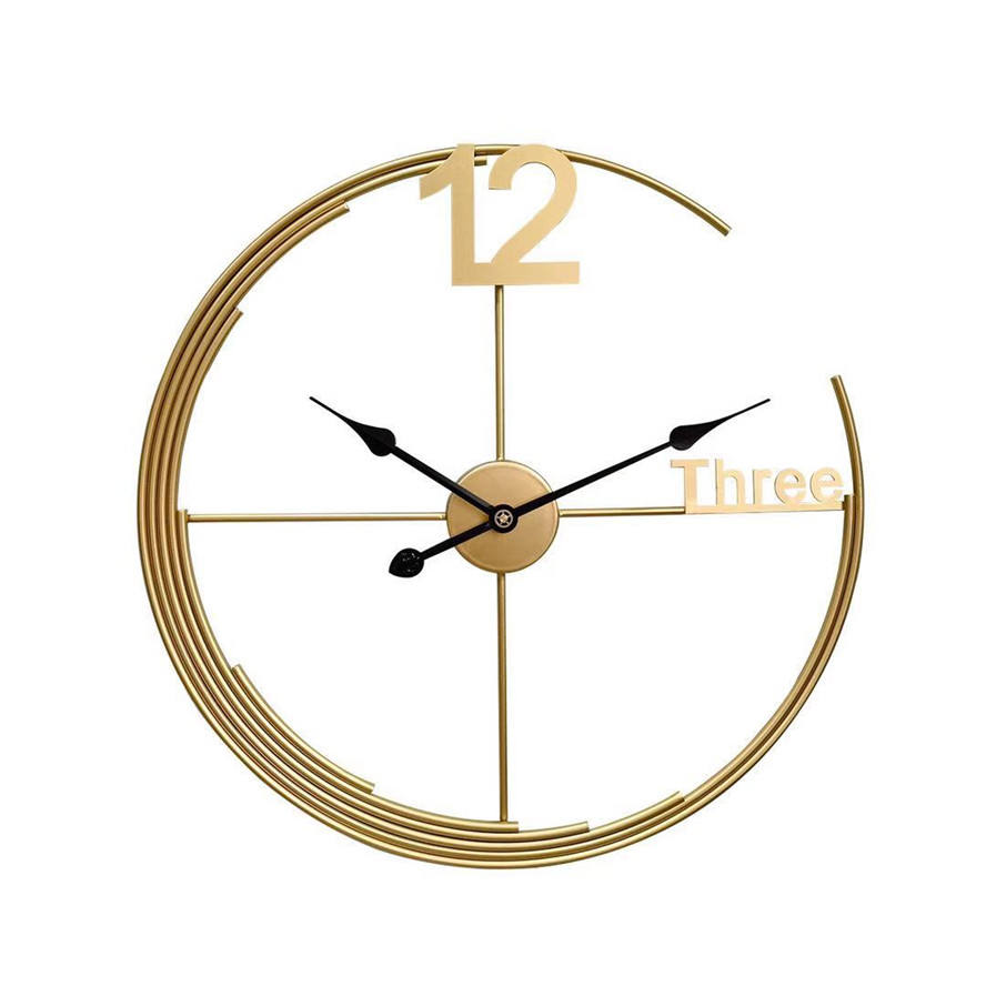 Nordic Luxury Metal Wall Clock β Unique Design Home Decoration Timepiece