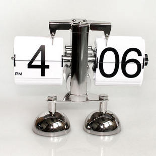 Retro Flip Calendar Wall Clock β Creative Balance Shape Flip Alarm Clock For Home Decor