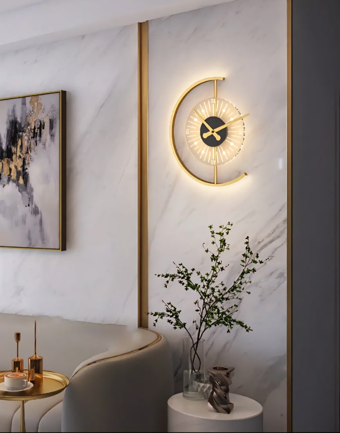 Zest LED Wall Clock – Decorative Charging Bedside Clock