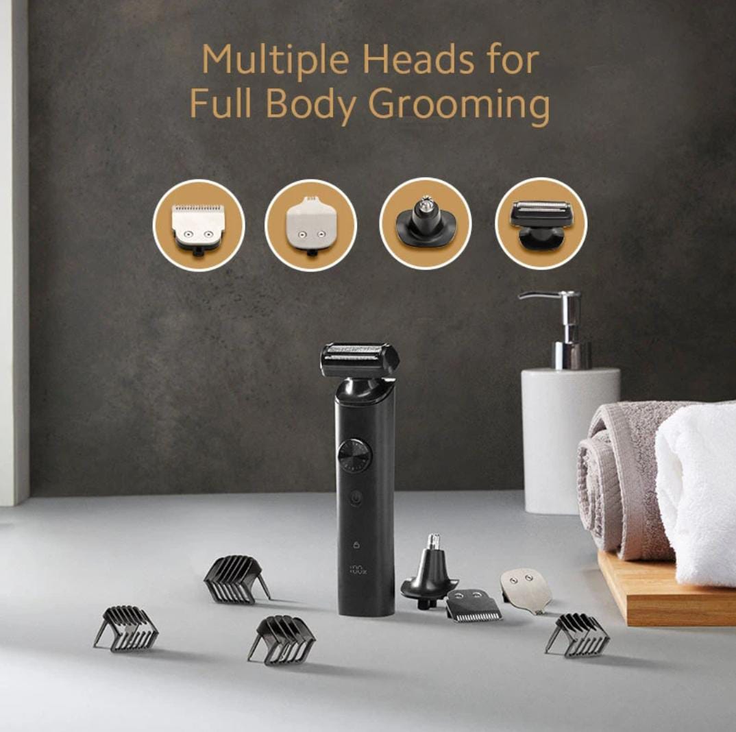 Zest Waterproof Grooming Kit Trimmer | 80 Min Runtime, 40 Length Settings – Matte Black- ZEGM1
