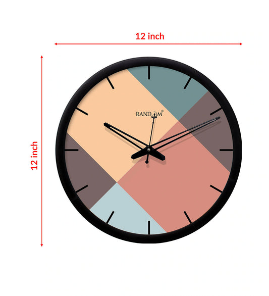 Zest Classic Black Round Wall Clock – Timeless Design for Every Space