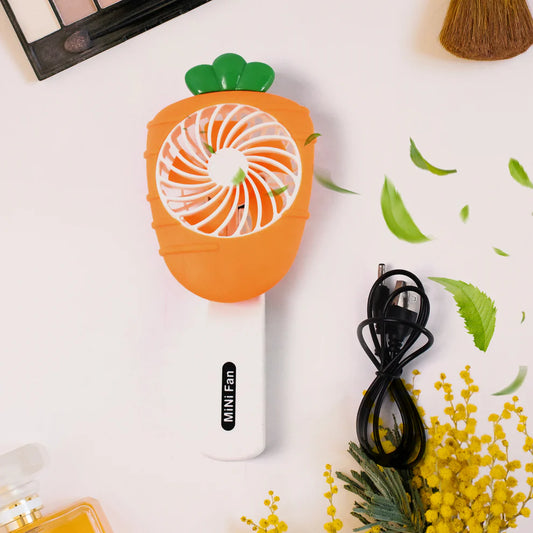 Zest Portable Handheld Mini Fan – Rechargeable, Lightweight & Stylish | Rechargeable, Travel-Friendly Cooling in Mix Colours