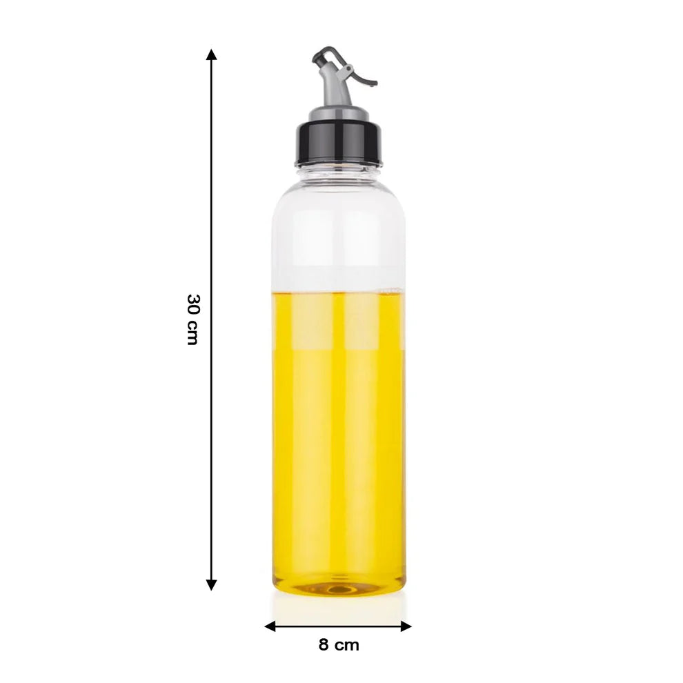 Zest Plastic Oil Dispenser – 1L Capacity with Lid & Drip-Free Design | Plastic with Lid & Drip-Free Spout
