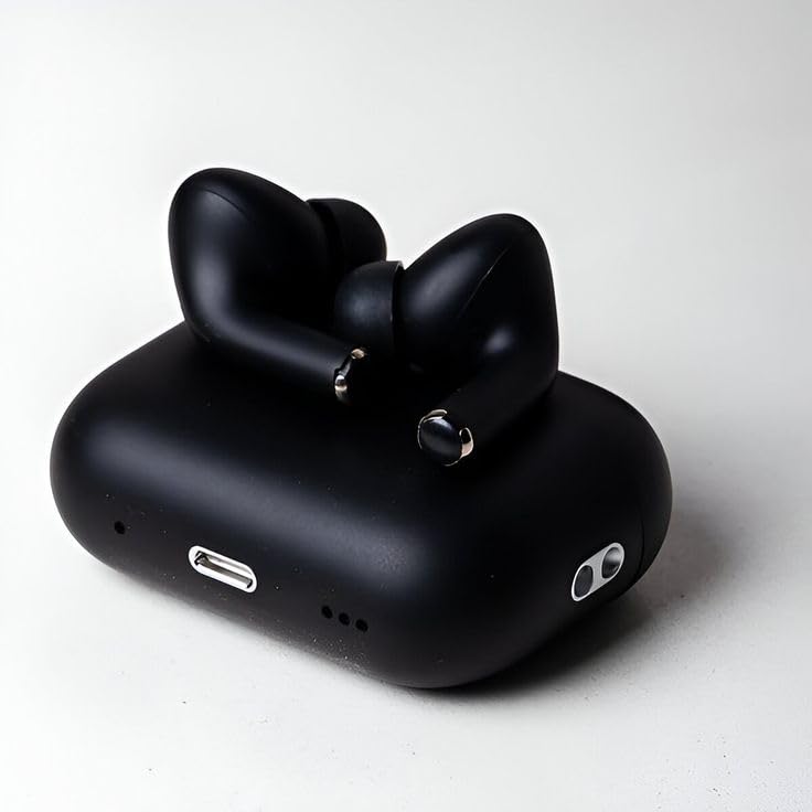 Zest Wireless Earbuds | Matte Black, LED Indicator, Charging Case, Super Bass | Stylish & Compact Design | ZSNGG12