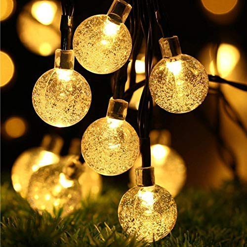 Zest 14 LED Crystal Ball String Lights – 3M Warm White Decorative Fairy Lights for Diwali, Christmas, Weddings, Parties, Patio, Lawn, Restaurants & Home Decor