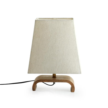 Zest Wooden Incandescent Table Lamps for Home Decoration Table Lamp for Bedroom Bedside Lamp for Living Room
