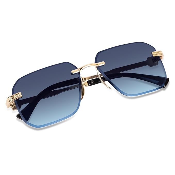 Zest UV Protected Rimless Sunglasses| Men and Women Unisex ZESG90