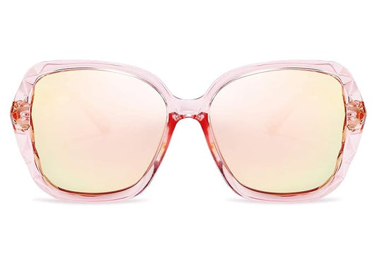 Zest Oversized Sunglasses for Women Square Polarized Sparkling Frame I ZESG54