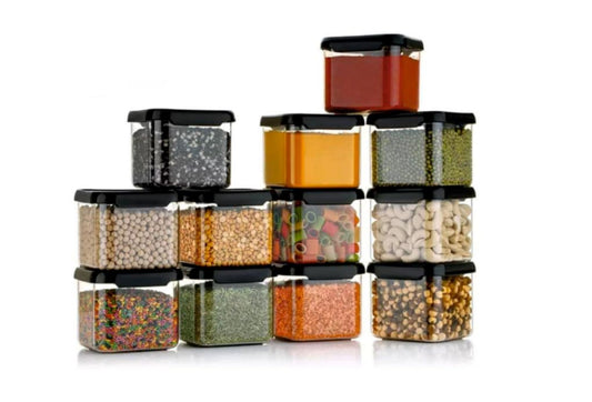 Zest Air Tight Modular Containers Storage Set For Kitchen, Pantry Organization, Bpa-Free and Dishwasher Safe