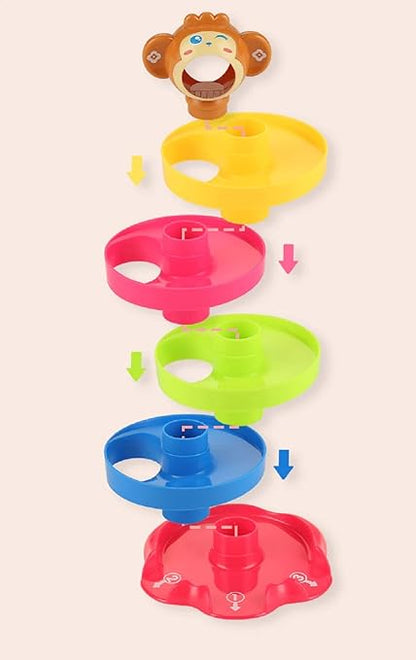 Zest Rolling & Swirling Ramp Toy | 5-Layer Ball Drop Tower with Rattle Balls | Baby & Toddler Fun Toy