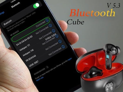 Zest Cube TWS Earbuds | 30H Playtime, Bluetooth 5.3, Noise Isolation, Type-C Fast Charging, IPX4 I ZSNGG5