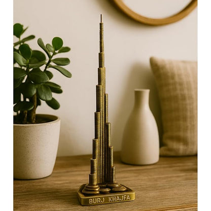 Zest Metal Burj Khalifa Statue – Premium Home & Office Decor Showpiece | Luxury Burj Khalifa Decorative Statue – Perfect for Home & Office
