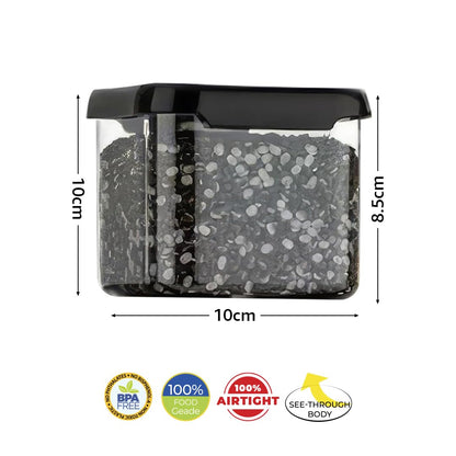 Zest Air Tight Modular Containers Storage Set For Kitchen, Pantry Organization, Bpa-Free and Dishwasher Safe