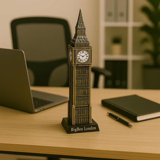 Zest Metal Big Ben Statue Elegant Home & Office Décor Showpiece (4.5x3x18 CM, Gold)  Big Ben Decorative Sculpture by  Premium Metal Home & Office Decor