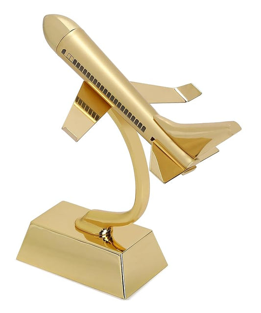 Zest Vintage Aeroplane Miniature – Elegant Metal Home & Office Decor Showpiece (Gold)  Stylish Vintage Aeroplane Decorative Showpiece – Home & Office Table Accent