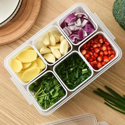 Zest Fridge Storage Box Set | Plastic Freezer & Kitchen Organizer Containers