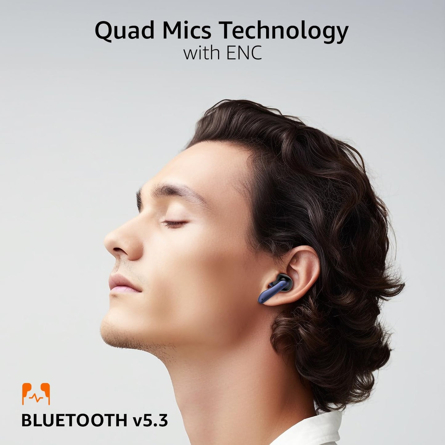 Zest TWS Earbuds | 80H Playtime, Bluetooth 5.3, Dual 10mm Drivers, IPX4, Touch Control (Blue) | ZSNGG10