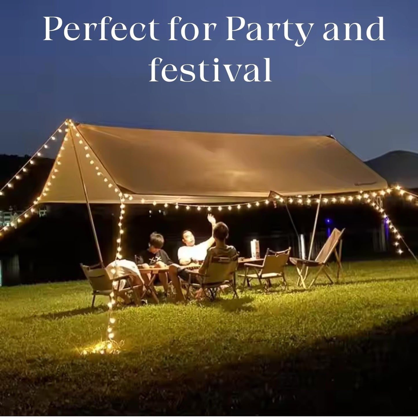 Zest Festive Diwali & Christmas Decor – LED Lights & Home Decoration Essentials | Crystal Ball String Lights – 14 LED, 3M Warm White Waterproof Fairy Lights for Home & Party Decor