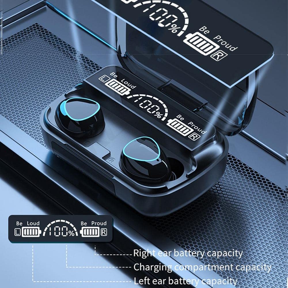 Zest M10 TWS Bluetooth 5.1 Wireless Earbuds Super Deep Bass with Mic & Charging Case – Black I ZSNGG02