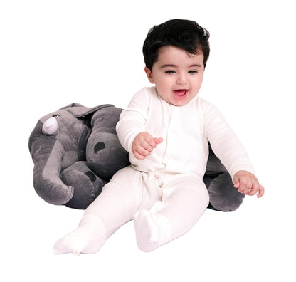 Zest Large Elephant Soft Toy | Plush Hugging Toy for Boys & Girls | Fibre-Filled & Cuddly