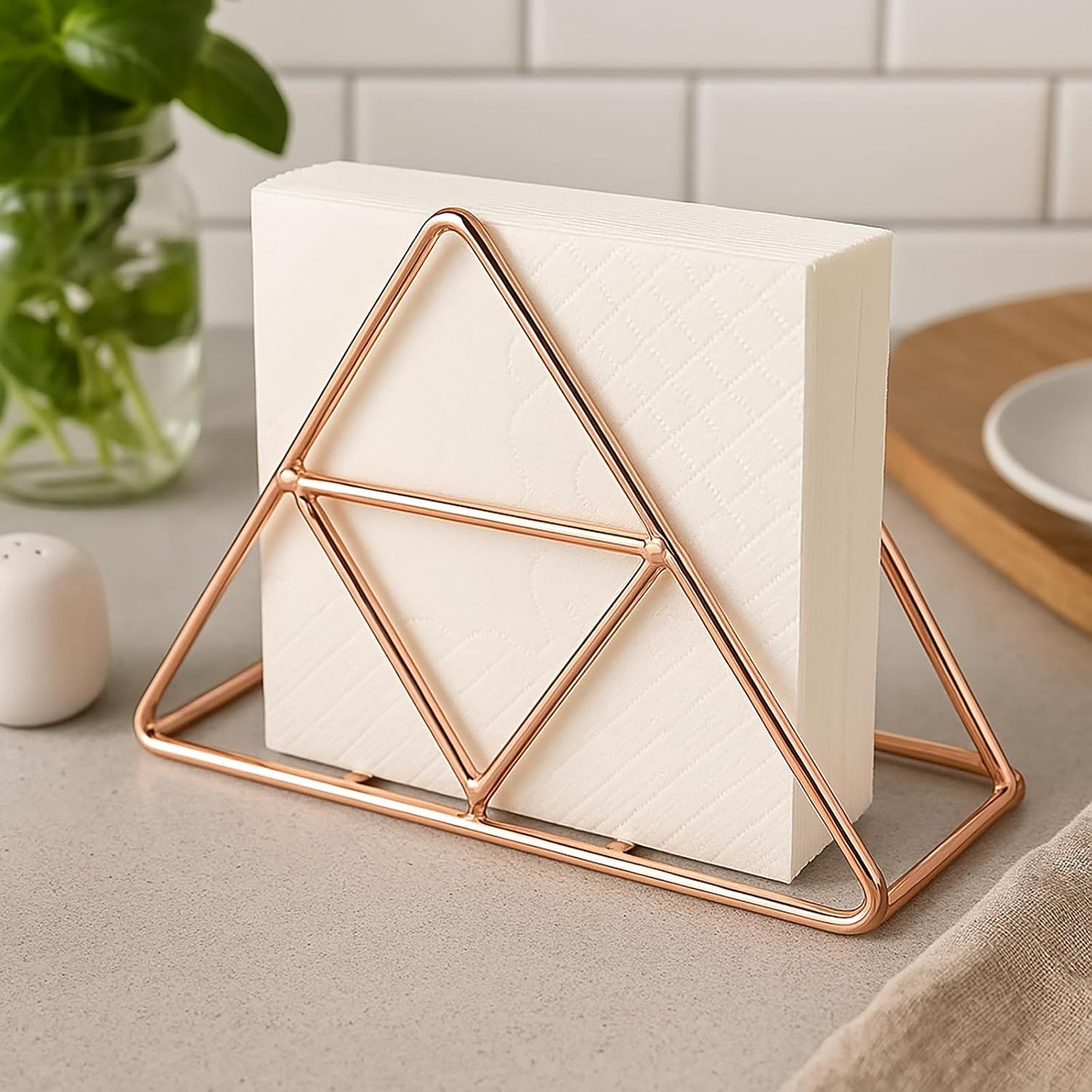 Zest Napkin Holder for Dining Table - Tissue Paper Stand for Kitchen, Table, Home Décor, Office, Restaurant, Tissue Dispenser Organizer for Dinner Tables, Kitchen and Bathroom