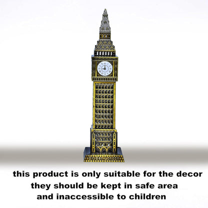 Zest Metal Big Ben Statue Elegant Home & Office Décor Showpiece (4.5x3x18 CM, Gold)  Big Ben Decorative Sculpture by  Premium Metal Home & Office Decor