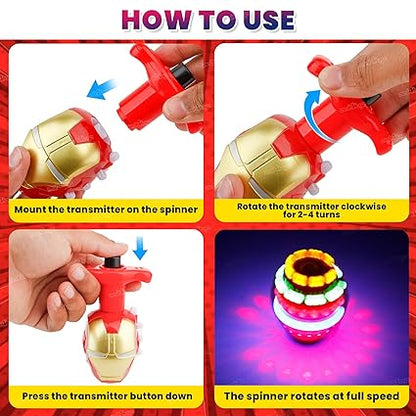 Zest Spinning Top Toy for Kids | LED Lights & Music | Non-Toxic & Colorful Fun Toy