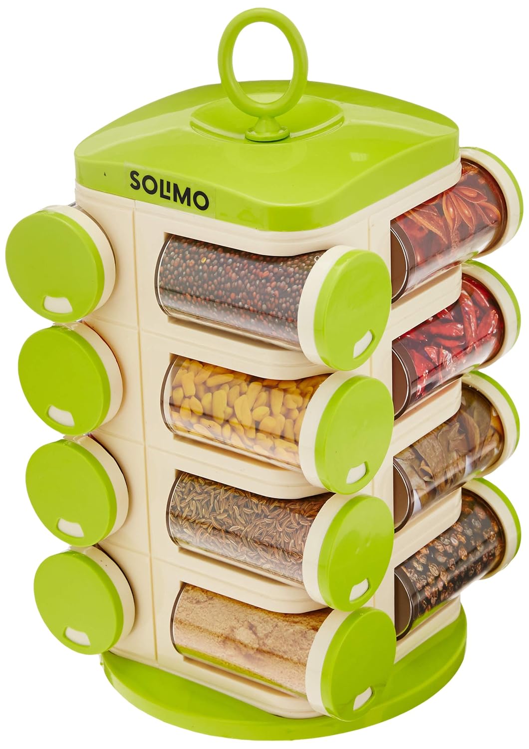 Zest- Solimo Revolving Plastic Spice Rack set.
