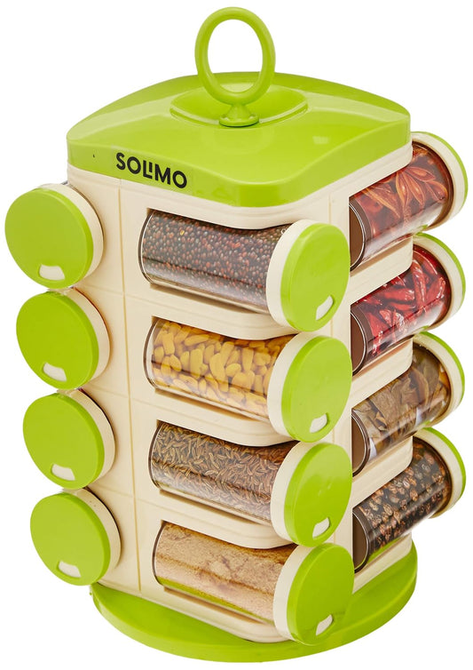 Zest- Solimo Revolving Plastic Spice Rack set.
