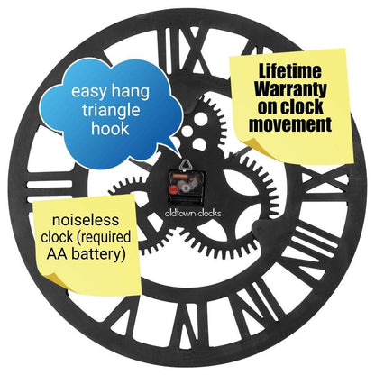 Custom Rotating Wooden Wall Clock – High-Quality Modern Home Decoration