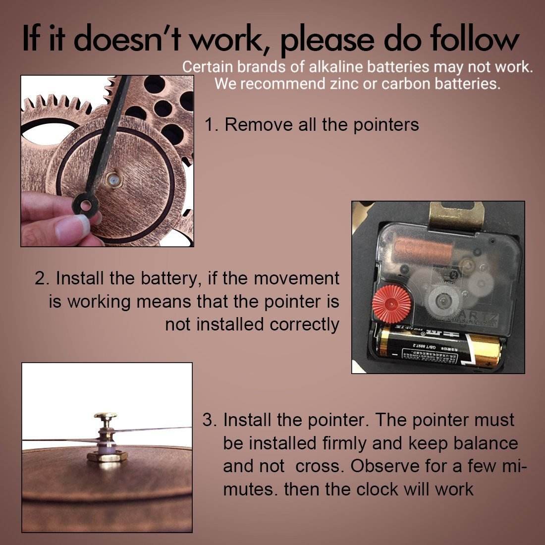 Custom Rotating Wooden Wall Clock – High-Quality Modern Home Decoration